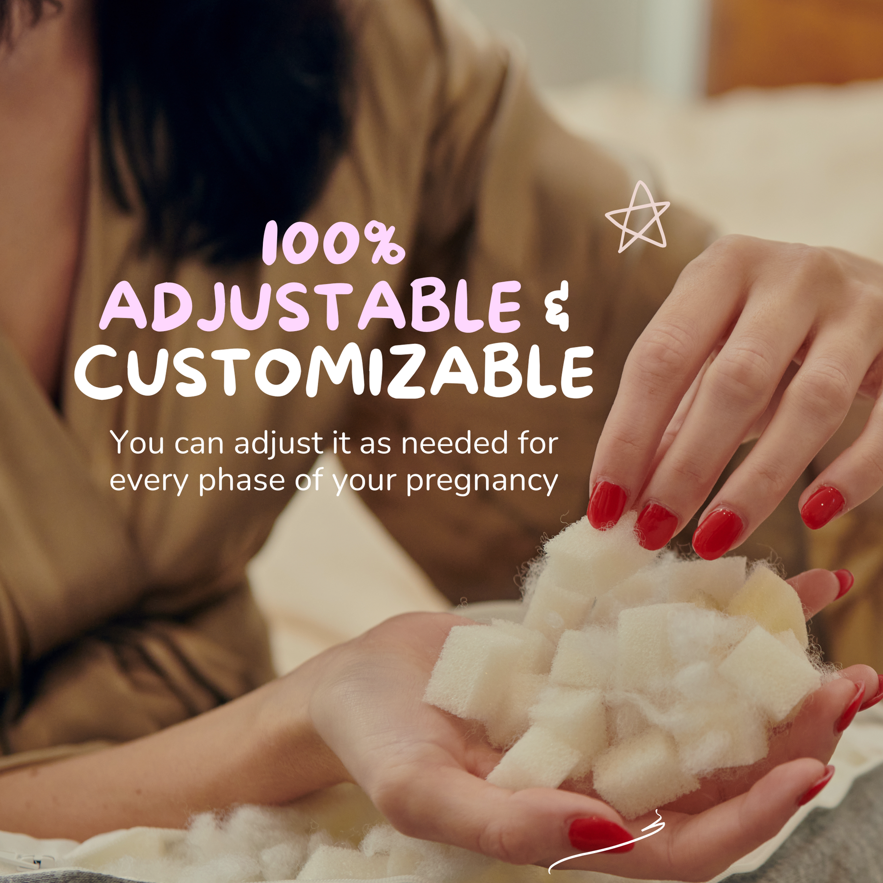 Araluna™ CloudSoft Adjustable Maternity Pillow